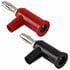 1825-02,Test Plugs & Test Jacks,Red and Black Solderless Stackup Banana Plug Set with Safety Shield 15A (Pair)