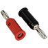 1325-02,Test Plugs & Test Jacks,Stackable and Solderless Banana Jack Plug Connector Red Black Pair Cable Mount