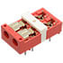 PC888JS-RED,Test Plugs & Test Jacks,Dual Bantam PCB Jack Red Horizontal PCB Mount