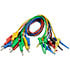 601XR-18-S-JBP,Test Leads,Mini-Hook to Stacking Banana Plug 18 AWG PVC Test Lead 18" (10 Color Set)