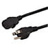 3271V86,3-Conductor,6-Foot 3-Conductor SVT Power Cord 18AWG Black NEMA5-15P to C13 Plug