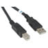 10U2-02206-BK,USB Cables,Cable USB2.0 A/B 6 Feet Black USB-A Male To USB-B Male