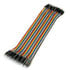 ZW-MM-20-VP,Jumper Wires,Zipped 40 Piece 20cm Male to Male Colored Jumper Wires