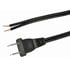 GPC001-UB-6FT-R,2-Conductor,2-Conductor Power Cord 6 Foot 18/2 SPT2 Black Polarized NEMA1-15P with Pigtails