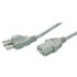 GPC029-6BE,3-Conductor,Power Cord 6 Feet AWG 18/3 SVT Beige Detachable