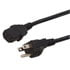 10W1-01206-SH,3-Conductor,Power Cord NEMA 5-15P to C13 Plug 6 Feet AWG 18/3 SVT Black Detachable Shielded