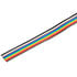 28RC10-100VP,Flat Ribbon,10 Conductor Multicolor Flat Ribbon Cable 28AWG 100 Feet