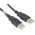 M704-13,USB Cables,Cable USB2.0 A/A 6 Feet Black USB-A Male to USB-A Male