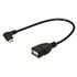 30U2-M2030-OTG,USB Cables,Micro-USB R/A Male to USB-A Female OTG Cable 8"