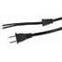 SY-001-R,2-Conductor,Power Cord 6' AWG 18/2 SPT-2 Black with Strain Relief