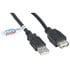 10U2-02110-E-BK,USB Cables,USB 2.0 Extension USB-A Male to USB-A Female Cable 10 Feet