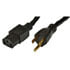 M706-97,3-Conductor,Power Cord 8 Feet SJT Detachable Unshield 16/3 AWG Black UL/CSA