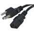 P006-03,3-Conductor,3 Foot SVT Detachable 3-Prong Power Cord European Color Code