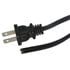 SPT-6-C,2-Conductor,6 Foot Black 18 AWG 2 Conductor Power Cord Pigtail SPT-2